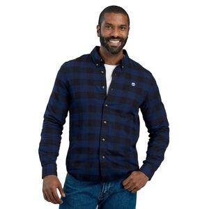 Timberland Navy and Black Plaid Shirt